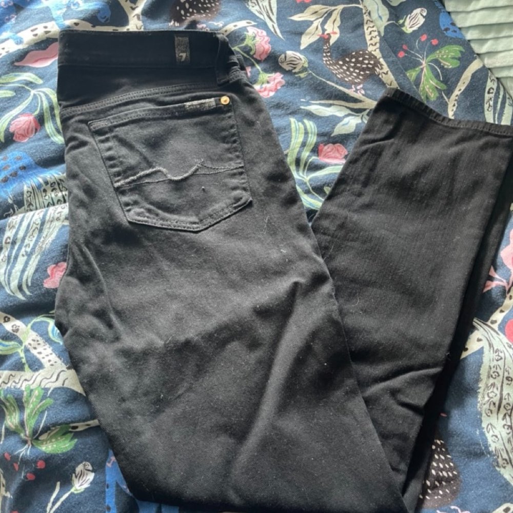 7 For All Mankind | Slim Cigarette | Black Jeans | Size 30
